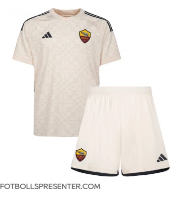 AS Roma Bortatröja Barn 2023-24 Kortärmad (+ korta byxor)